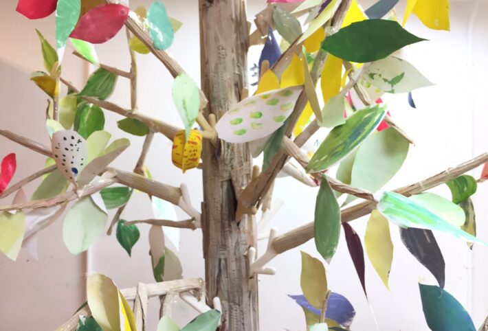 大阪北区の幼児絵画教室モネットスクール「世界に一つの木」がついに完成しました！
