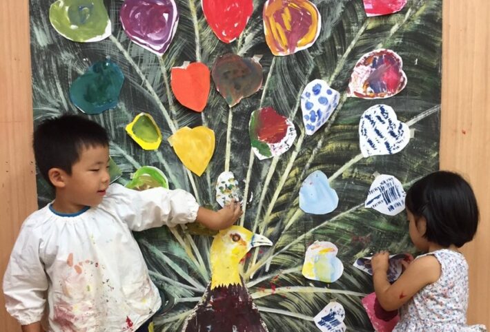 幼児絵画教室モネットスクール無料体験会「３歳～４歳」のこどもたちが参加！