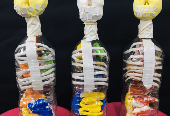 【ペットボトル人体模型をつくってみた！】内臓や骨も手作り！子供の科学工作