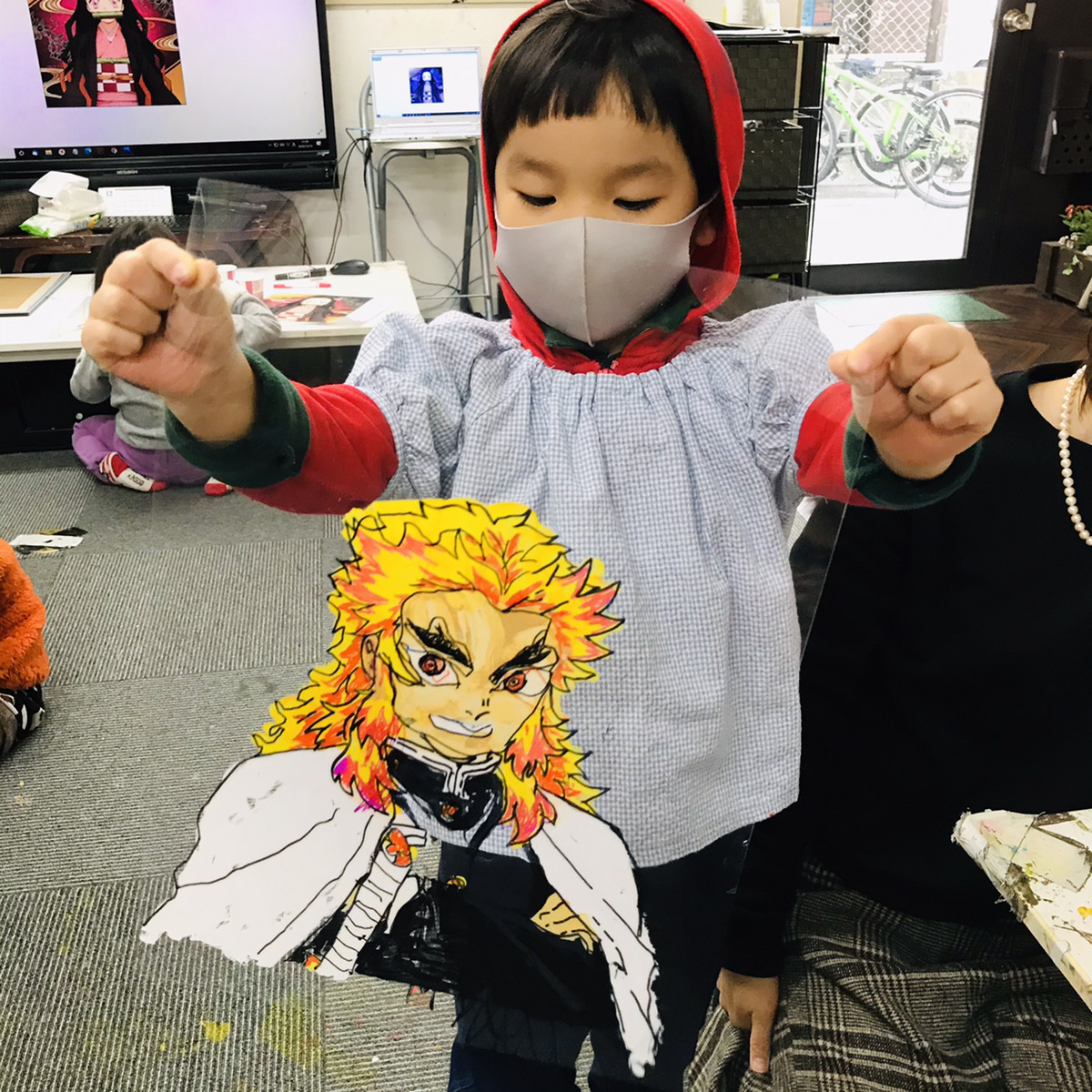 親子で体験！鬼滅の刃（きめつのやいば）キャラクターのセル画