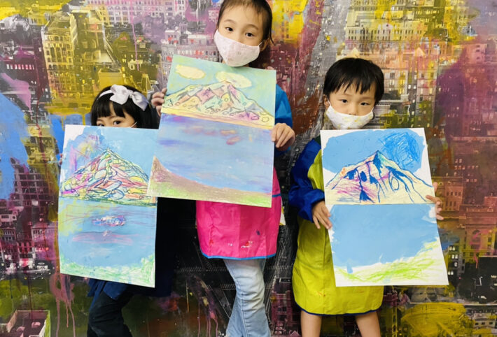 ホドラー」のスイスアルプスの風景画！子供でも簡単な描き方 | 大阪の子供向け絵画教室「モネスク」