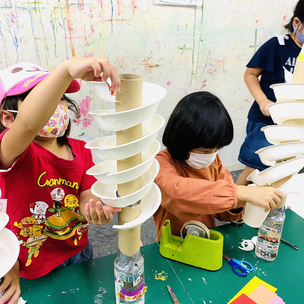 ビー玉トルネードタワー】をつくりました！やみつきのビー玉転がし