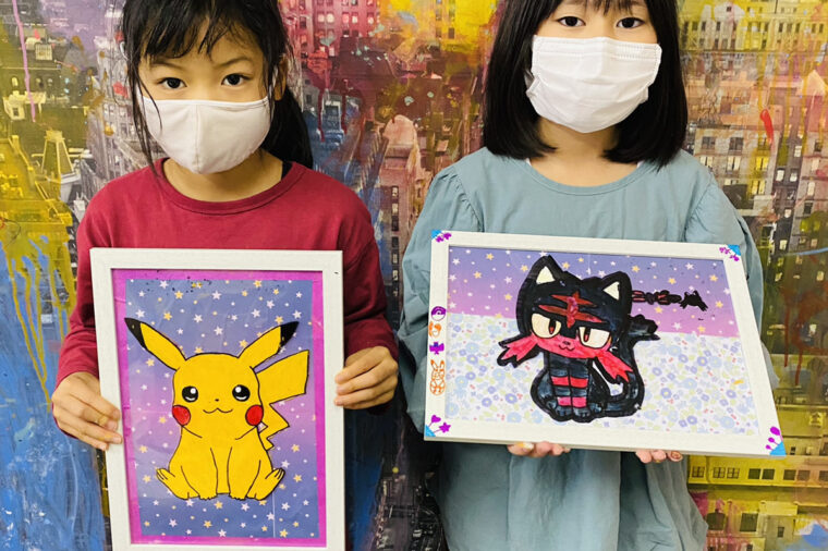 ポケモンアート 子供でも簡単 セル画風ポケモンの描き方 大阪のアートスクールモネスク