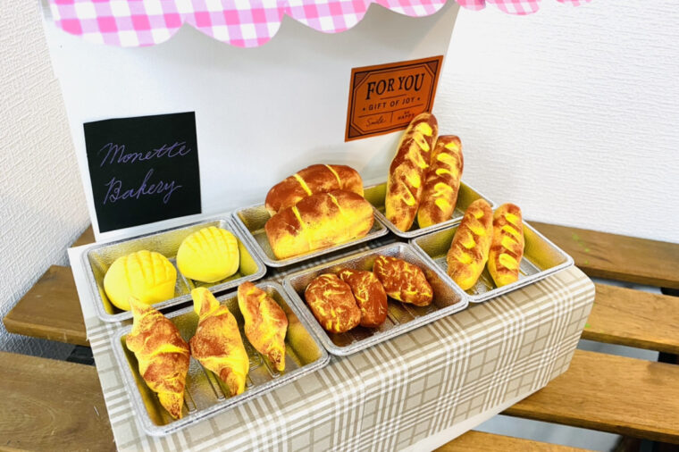 手作りミニチュアパン屋さん」を子供たちがつくりました！ 大阪の子供向け絵画教室「モネスク」