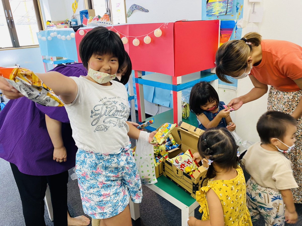 手作り夏祭り屋台！親子で本格ごっこ遊びを体験いただきました 大阪の子供向け絵画教室「モネスク」