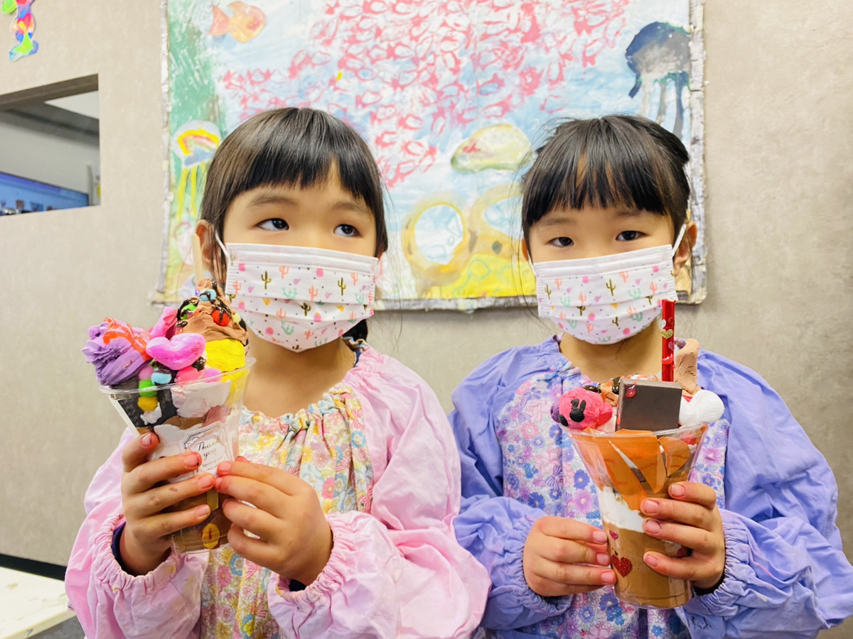 チョコレートパフェ工作の作り方！ご家族に贈る子供たちのバレンタイン